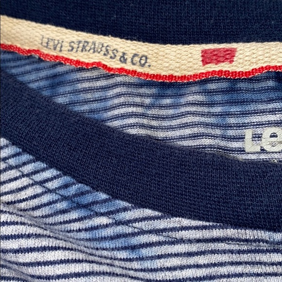 Levi’s Blue Tye Dye Striped Long Sleeve Shirt - Picture 6 of 7